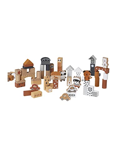 Vertbaudet Baby Bauklötze,Waschbär aus Holz FSC® grau ONE Size von Vertbaudet