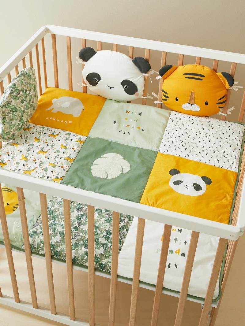 Vertbaudet Baby Spieldecke „Pandafreunde“, Patchwork-Design von Vertbaudet