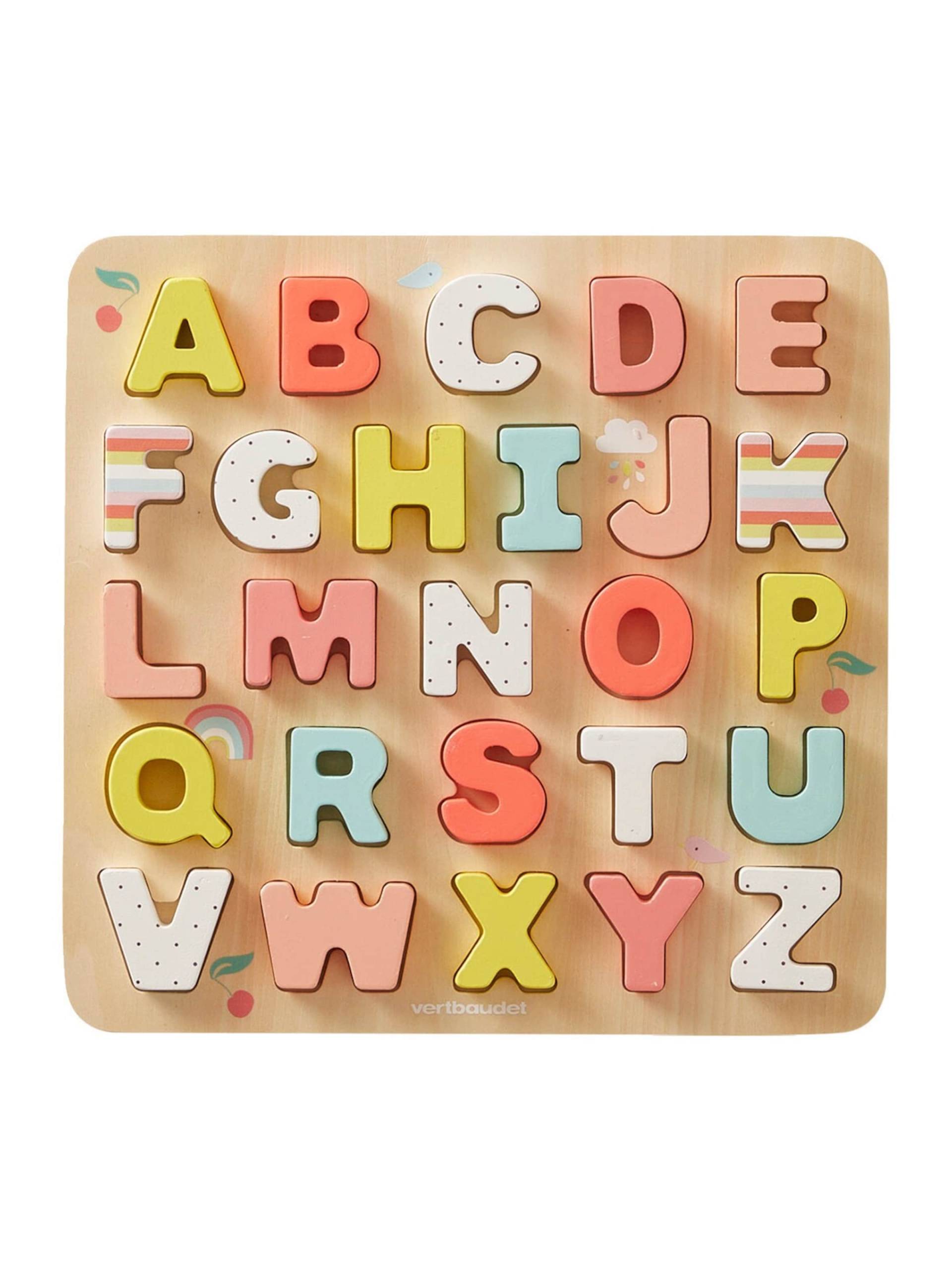 Vertbaudet Kinder Buchstaben-Puzzle, Holz FSC von Vertbaudet