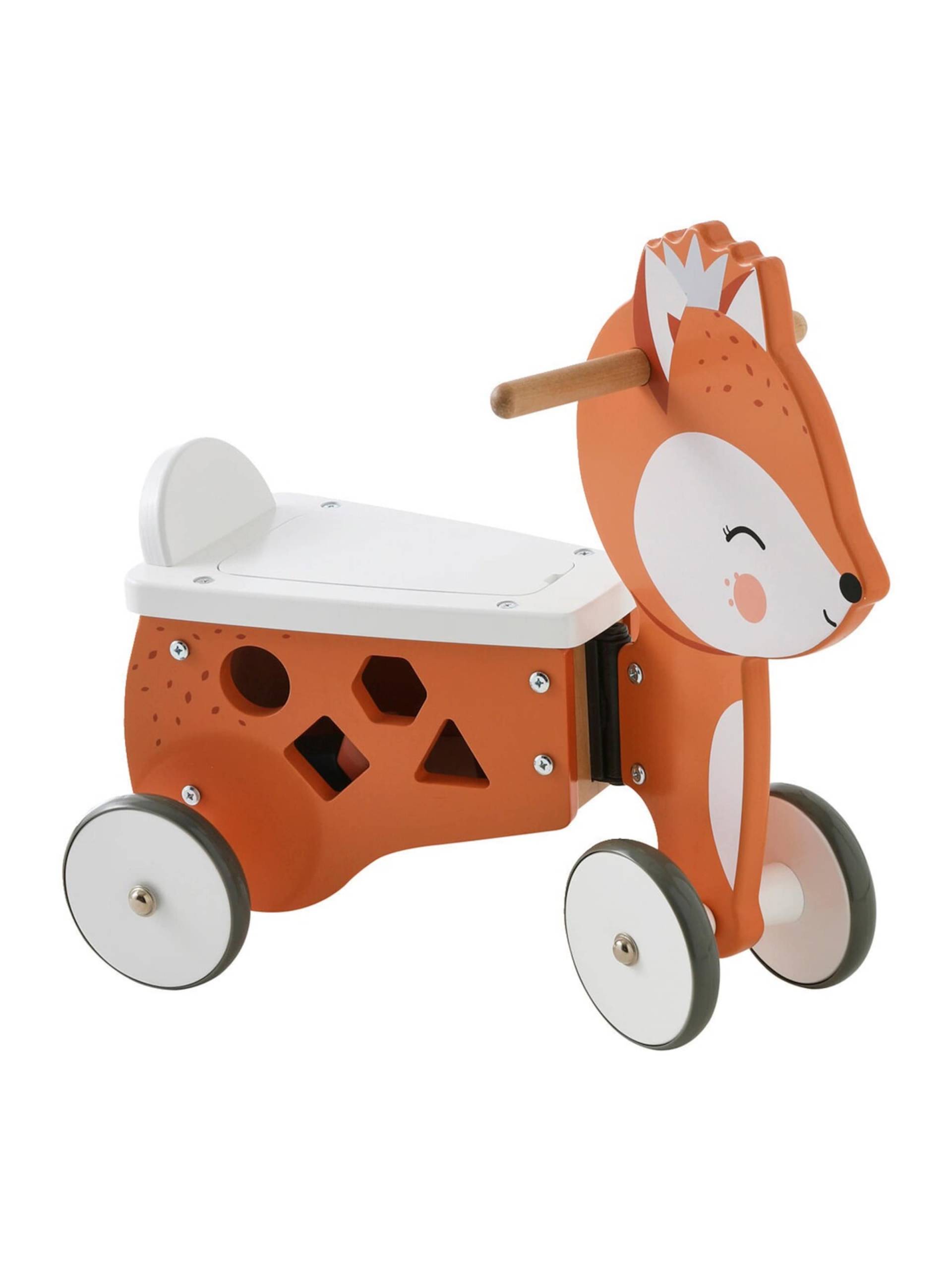 Vertbaudet Rutschfahrzeug „Fuchs“ mit Spielzeugkiste FSC von Vertbaudet
