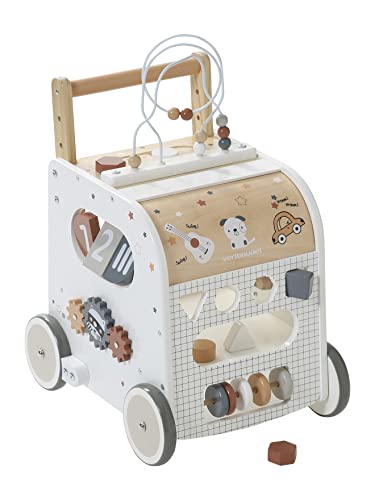 Vertbaudet Activity-Lauflernwagen, Holz FSC® Mehrfarbig ONE Size von Vertbaudet