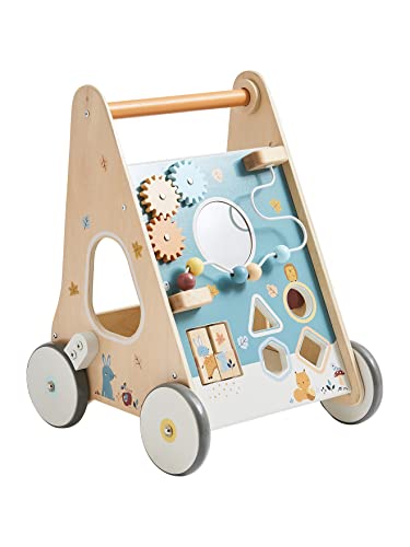 VERTBAUDETActivity-Lauflernwagen mit Bremsen, Holz FSC®weiß von Vertbaudet