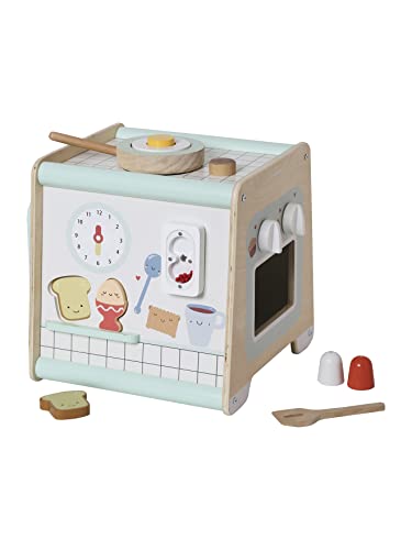 Vertbaudet Activity-Würfel Spielküche, Holz FSC®beige von Vertbaudet
