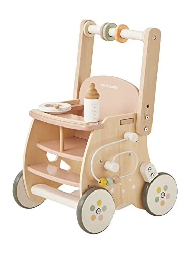 VERTBAUDETLauflernwagen mit Puppensitz, Holz FSC®weiß von Vertbaudet