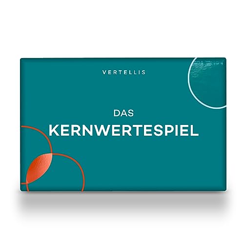Vertellis Kernwerte Kartenspiel - Entdecke Deine Werte für Liebe, Arbeit, Freundschaft & Leben - Stressabbau & Entscheidungsfindung - 50 Karten - ab 15+ Jahren Vertellis Kernwerte Kartenspiel - Entdecke Deine Werte für Liebe, Arbeit, Freundschaft & Leben - Stressabbau & Entscheidungsfindung - 50 Karten - ab 15+ Jahren von Vertellis