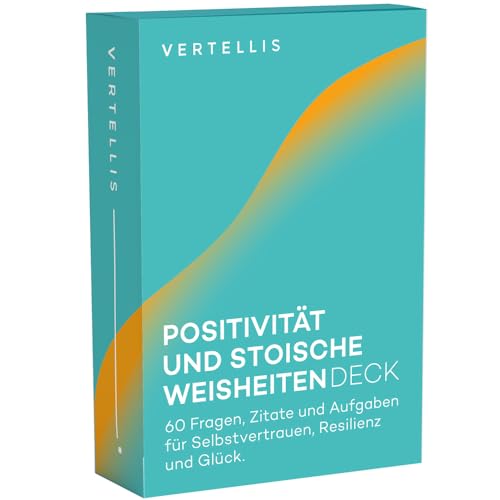 Vertellis Positivität und Stoische Weisheiten Deck, selbstbewusstsein stärken, 60 Fragen, Zitate und Aufgaben für Selbstvertrauen, Resilienz und Glück Vertellis Positivität und Stoische Weisheiten Deck, selbstbewusstsein stärken, 60 Fragen, Zitate und Aufgaben für Selbstvertrauen, Resilienz und Glück von Vertellis