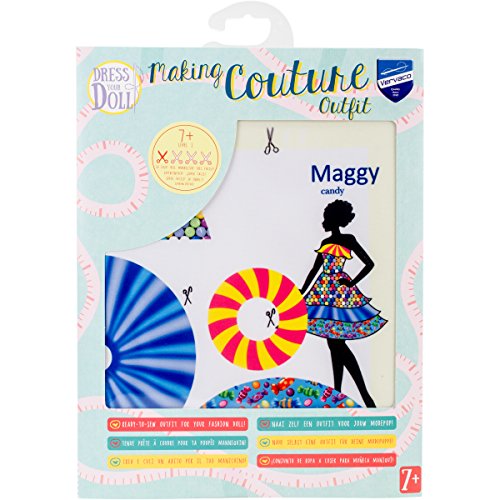 Dress Your Doll Making Couture Outfit Set-Maggy Candy von Vervaco