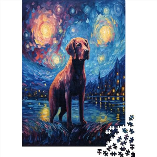 Farbenfrohes Puzzle Niedlicher Hund Klassische Puzzles Lernspiel Herausforderung Spielzeug Tier Puzzle-Geschenk 1000-teilige Puzzles Herausforderndes Puzzle Für Erwachsene 1000pcs (75x50cm) von VesFy
