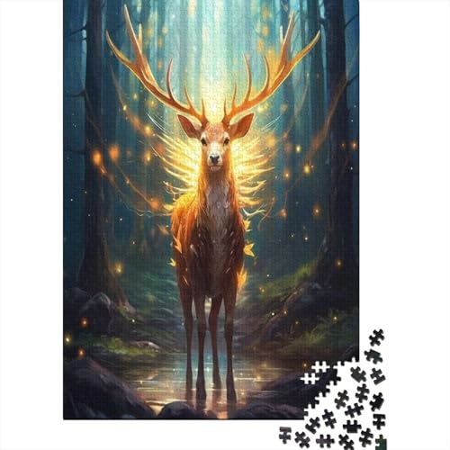 Farbenfrohes Puzzle Schöner Hirsch Geschicklichkeitsspiel Home Dekoration Puzzle Tier Puzzle-Geschenk Puzzle 1000 Teile Erwachsenen Puzzle Für Erwachsene 300pcs (40x28cm) von VesFy