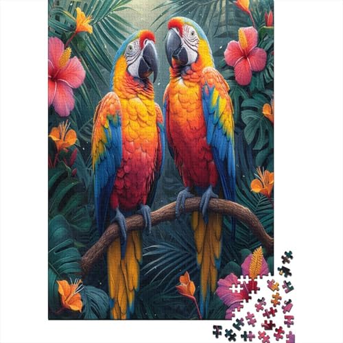 Puzzle Farbenfrohes Bunter Papagei Geschicklichkeitsspiel Erwachsene Puzzles Tier Clevere Rätsel Puzzle 1000 Teile Impossible Puzzle Für Erwachsene Kinder 1000pcs (75x50cm) von VesFy