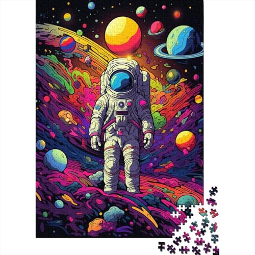 Puzzle Farbenfrohes Cooler Astronaut Puzzle Farbenfrohes Legespiel Erwachsene Puzzles Raumanzüge Puzzle-Geschenk 1000 Teile Geburtstagsgeschenk Für Erwachsene Für Erwachsene 1000pcs (75x50cm) von VesFy