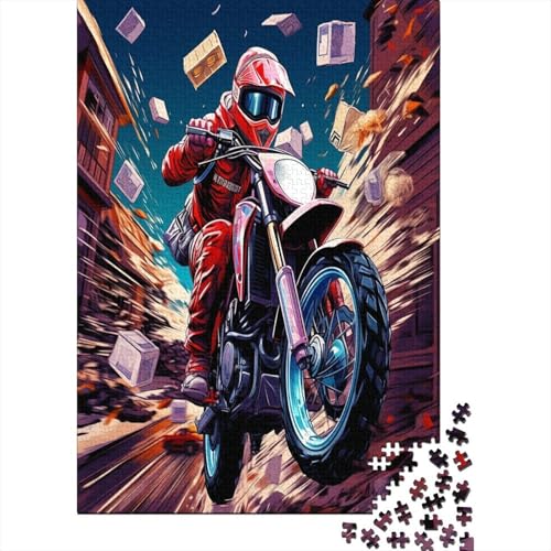 Puzzle Farbenfrohes Cooles Motorrad Geschicklichkeitsspiel Erwachsene Puzzles Fahrzeugs 1000 Teile Puzzle Erwachsenen Puzzle Für Erwachsene Und Kinder 1000pcs (75x50cm) von VesFy