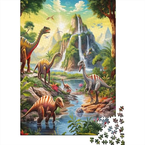 Puzzle Farbenfrohes Dinosaurierier Klassische Puzzles Erwachsene Puzzles Tier Buntes Legespiel 1000-teilige Puzzles Erwachsenen Puzzle Für Erwachsene 1000pcs (75x50cm) von VesFy