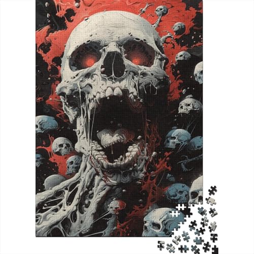 Puzzle Farbenfrohes Kreatives Skelett Geschicklichkeitsspiel Erwachsene Puzzles Skelett Clevere Rätsel Puzzle 1000 Teile Impossible Puzzle Für Erwachsene Kinder 300pcs (40x28cm) von VesFy
