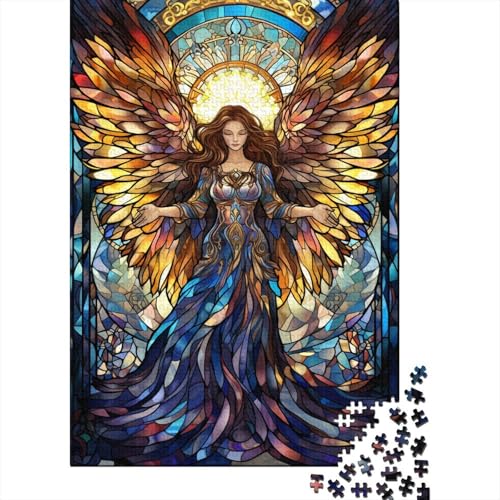Puzzle Farbenfrohes Schöner Engel Geschicklichkeitsspiel Erwachsene Puzzles Gott Puzzle 1000 Teile Erwachsenen Puzzle Für Die Ganze Familie 300pcs (40x28cm) von VesFy