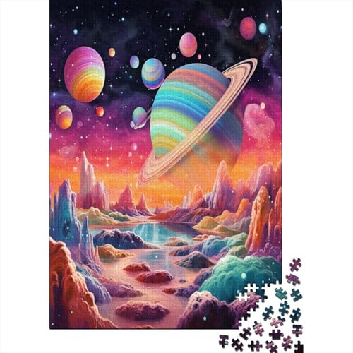 Puzzle Farbenfrohes Schönes Universum Klassische Puzzles Erwachsene Puzzles Kunst Planet 1000 Teile Herausforderndes Geschicklichkeitsspiel Für Erwachsene Und Kinder 1000pcs von VesFy