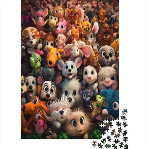 Puzzle Farbenfrohes Viele Tiere Geschicklichkeitsspiel Erwachsene Puzzles Cute Tiers Clevere Rätsel Puzzle 1000 Teile Impossible Puzzle Für Erwachsene Kinder 500pcs (52x38cm) von VesFy