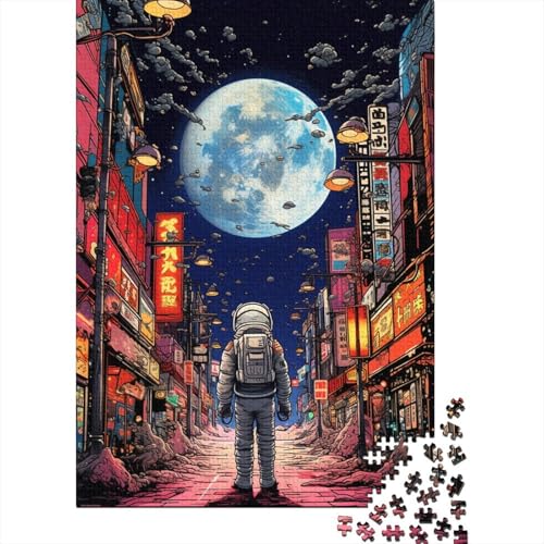 Puzzle Kreativer Astronaut Geschicklichkeitsspiel Home Dekoration Puzzle Raumanzüge Buntes Legespiel 1000 Teile Geburtstagsgeschenk Für Erwachsene Für Erwachsene 1000pcs (75x50cm) von VesFy