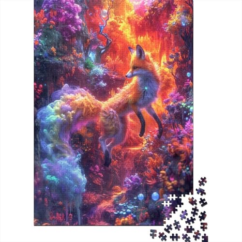 Puzzles Cooler Fuchs Klassische Puzzles Home Dekoration Puzzle Tier Puzzle-Geschenk Puzzle 1000 Teile Herausforderndes Puzzle Für Erwachsene Und Kinder 500pcs (52x38cm) von VesFy