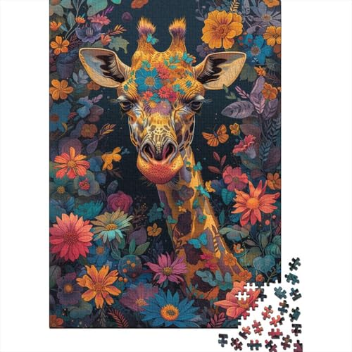 Puzzles Kunst Giraffe Klassische Puzzles Home Dekoration Puzzle Tier Puzzle-Geschenk Puzzle 1000 Teile Herausforderndes Puzzle Für Erwachsene Und Kinder 300pcs (40x28cm) von VesFy