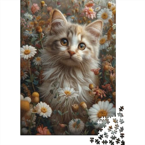 Puzzles Kunst Katze Klassische Puzzles Erwachsene Puzzles Tier Clevere Rätsel Puzzle 1000 Teile Herausforderndes Geschicklichkeitsspiel Für Erwachsene 300pcs (40x28cm) von VesFy