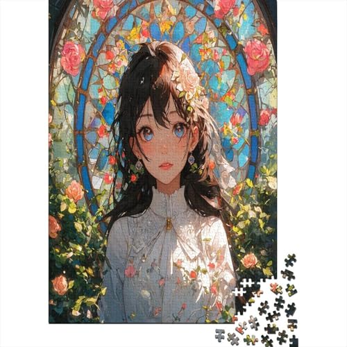 Puzzles Schönes Mädchen Klassische Puzzles Erwachsene Puzzles Anime Mädchen Clevere Rätsel Puzzle 1000 Teile Herausforderndes Geschicklichkeitsspiel Für Erwachsene 1000pcs (75x50cm) von VesFy