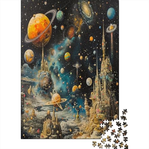 Puzzles Schönes Universum Klassische Puzzles Home Dekoration Puzzle Kunst Planet Puzzle-Geschenk Puzzle 1000 Teile Herausforderndes Geschicklichkeitsspiel Für Erwachsene Und Kinder 300pcs (40x28cm) von VesFy
