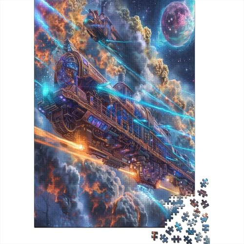 Puzzles Sci-Fi-Zug Klassische Puzzles Home Dekoration Puzzle Verkehr Puzzle 1000 Teile Erwachsenen Puzzle Für Erwachsene 500pcs (52x38cm) von VesFy
