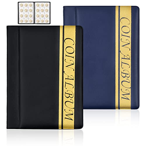 Vesaneae 2PCS Münzen Sammelalbum, Münzalbum, Münzen Aufbewahrung, Münzen Album Buch, für Sammeln von münzen und Souvenir Münzen - 120 Pockets x 2 Vesaneae 2PCS Münzen Sammelalbum, Münzalbum, Münzen Aufbewahrung, Münzen Album Buch, für Sammeln von münzen und Souvenir Münzen - 120 Pockets x 2 von Vesaneae