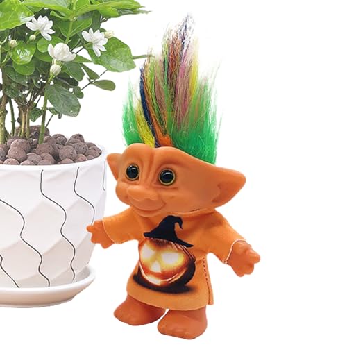 Vesidoloy Kleine Troll-Spielfiguren - Weihnachts-Miniatur Lustige Spielzeugfiguren | Retro Schreibtischdekoration, Sammelfiguren, Lustige Deko Für Erwachsene Kinderzimmer Wohnzimmer von Vesidoloy