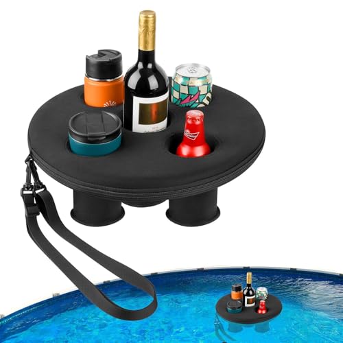 Vesidoloy Pool Getränkehalter, Schwimmender Getränkehalter Pool, 5 Löcher Große Schwimmende Coasters, Poolzubehör Für Party Wasserspaß Vesidoloy Pool Getränkehalter, Schwimmender Getränkehalter Pool, 5 Löcher Große Schwimmende Coasters, Poolzubehör Für Party Wasserspaß von Vesidoloy