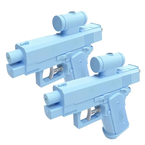 Wasserpistole Klein Prank, 2 Stück Streich Wasserpistole, Prank Watergun, Wasser Pistole Die Vor Und Rückwärts Schießt, Tragbares Sommer Outdoor Spiel Spritzaktivität Für Kinder von Vesidoloy