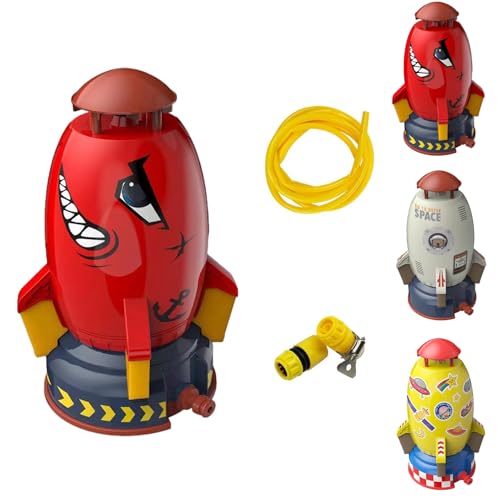 Wassersprinkler Kinder Rocket, Außenwasser Raketenspielzeug, Wasserdruck Lift Sprinklerspielzeug, 360 ° Rotation Sommerspielzeug Für Kinder, Befestigt An Gartenschlauch Wassersprinkler Kinder Rocket, Außenwasser Raketenspielzeug, Wasserdruck Lift Sprinklerspielzeug, 360 ° Rotation Sommerspielzeug Für Kinder, Befestigt An Gartenschlauch von Vesidoloy