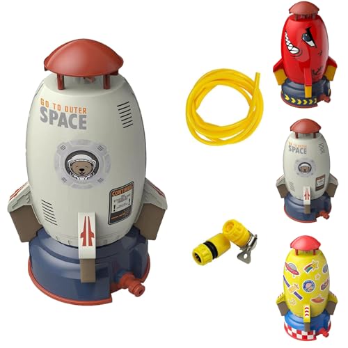 Wassersprinkler Kinder Rocket, Außenwasser Raketenspielzeug, Wasserdruck Lift Sprinklerspielzeug, 360 ° Rotation Sommerspielzeug Für Kinder, Befestigt An Gartenschlauch Wassersprinkler Kinder Rocket, Außenwasser Raketenspielzeug, Wasserdruck Lift Sprinklerspielzeug, 360 ° Rotation Sommerspielzeug Für Kinder, Befestigt An Gartenschlauch von Vesidoloy