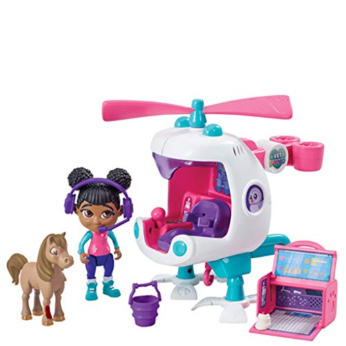 Vet Squad Robin & Helikopter-Air Adventure, 7,6 cm bewegliche Tierarztfigur mit Fahrzeug, Haustier und Zubehör Vet Squad Robin & Helikopter-Air Adventure, 7,6 cm bewegliche Tierarztfigur mit Fahrzeug, Haustier und Zubehör von Vet Squad