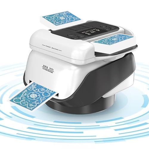 VexNook 2 in 1 Automatische Kartenmischer und Kartensender mit großer Akkulaufzeit – Kartenmischmaschine Elektrische um 360 Grad Drehen Lässt für 1-8 Spieler für UNO, Blackjack, Texas Hold'em VexNook 2 in 1 Automatische Kartenmischer und Kartensender mit großer Akkulaufzeit – Kartenmischmaschine Elektrische um 360 Grad Drehen Lässt für 1-8 Spieler für UNO, Blackjack, Texas Hold'em von VexNook