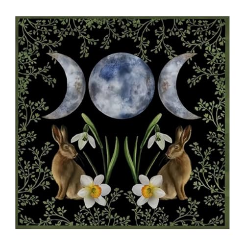 Vexebnular Divinationen Tischdecke Kaninchen Mondmuster Astrologie Tarotkarte Tischdecke Altars Stoff Göttlichkeit Brettspiel Accessoire Vexebnular Divinationen Tischdecke Kaninchen Mondmuster Astrologie Tarotkarte Tischdecke Altars Stoff Göttlichkeit Brettspiel Accessoire von Vexebnular