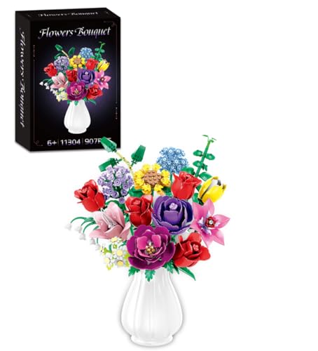 Vexorium Blumen Bauset für Mädchen ab 6+ Jahren - 907-teiliges Set aus künstlichen Blumen und Pflanzen, kreative Geschenke für Kinder und Erwachsene Vexorium Blumen Bauset für Mädchen ab 6+ Jahren - 907-teiliges Set aus künstlichen Blumen und Pflanzen, kreative Geschenke für Kinder und Erwachsene von Vexorium