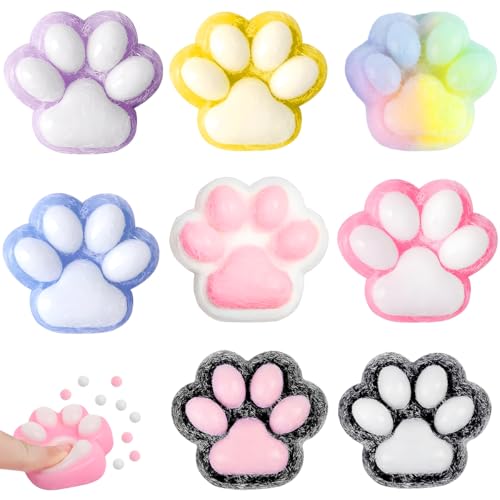 8 Stück Cat Paw Squishy – Juicy Bomb Katzenpfoten Squeeze Spielzeug für Stressabbau und Spaß 8 Stück Cat Paw Squishy – Juicy Bomb Katzenpfoten Squeeze Spielzeug für Stressabbau und Spaß von Vexran