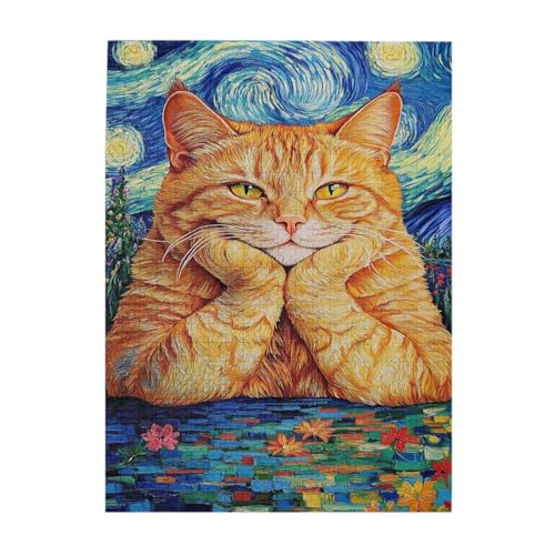 Vextrovia 500 Stück Holzpuzzles für Erwachsene, lustige orangefarbene Katzen und Klassiker, lustige Wandkunst und Brainstorming, stressabbauende Spiele für Partys zur Förderung der Kameradschaft Vextrovia 500 Stück Holzpuzzles für Erwachsene, lustige orangefarbene Katzen und Klassiker, lustige Wandkunst und Brainstorming, stressabbauende Spiele für Partys zur Förderung der Kameradschaft von Vextrovia