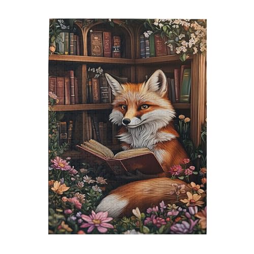 Vextrovia 500 Stück Vintage Buch Erwachsene Holzpuzzle Tiere Lesebücher Holzpuzzle Lustige Puzzles für Tierliebhaber und Lese-Enthusiasten, Entspannen Sie sich und genießen Sie den Spaß am Lösen von Vextrovia 500 Stück Vintage Buch Erwachsene Holzpuzzle Tiere Lesebücher Holzpuzzle Lustige Puzzles für Tierliebhaber und Lese-Enthusiasten, Entspannen Sie sich und genießen Sie den Spaß am Lösen von von Vextrovia