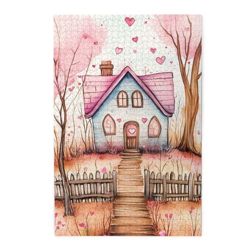 Vextrovia Aquarell-Illustrationen, handbemalte Kabinen, Puzzles für Erwachsene, 1000 Teile, lustige Holzpuzzles, Party-Puzzles zur Linderung von Arbeitsstress, Brainstorming und Heimdekoration Vextrovia Aquarell-Illustrationen, handbemalte Kabinen, Puzzles für Erwachsene, 1000 Teile, lustige Holzpuzzles, Party-Puzzles zur Linderung von Arbeitsstress, Brainstorming und Heimdekoration von Vextrovia