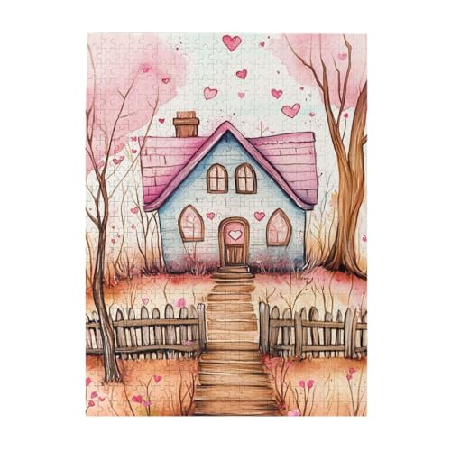 Vextrovia Aquarell-Illustrationen, handbemalte Kabinen, Puzzles für Erwachsene, 500 Teile, lustige Holzpuzzles, Party-Puzzles zur Linderung von Arbeitsstress, Brainstorming und Heimdekoration Vextrovia Aquarell-Illustrationen, handbemalte Kabinen, Puzzles für Erwachsene, 500 Teile, lustige Holzpuzzles, Party-Puzzles zur Linderung von Arbeitsstress, Brainstorming und Heimdekoration von Vextrovia