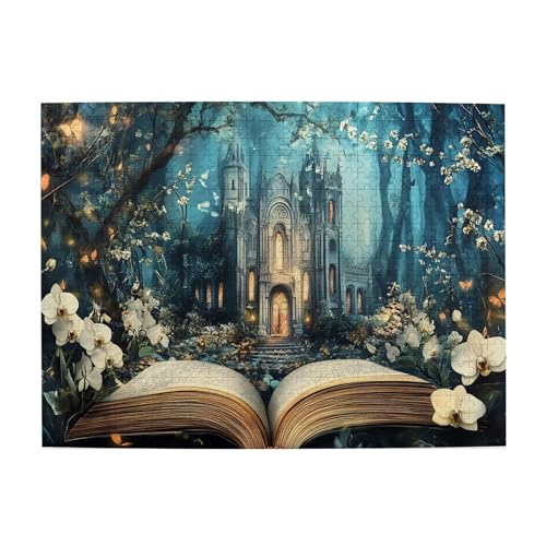 Vextrovia Bücher und Märchenschlösser, Puzzles 500 Teile, Retro-Märchen-Puzzle-Spiel, Erwachsenen-Stressabbau-Holzpuzzle, Heimdekoration und Brainstorming-Puzzle, atemberaubendes Kunstwerk Vextrovia Bücher und Märchenschlösser, Puzzles 500 Teile, Retro-Märchen-Puzzle-Spiel, Erwachsenen-Stressabbau-Holzpuzzle, Heimdekoration und Brainstorming-Puzzle, atemberaubendes Kunstwerk von Vextrovia