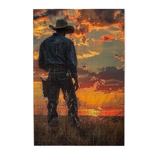 Vextrovia Cowboys bei Sonnenuntergang, Erwachsenen-Stressabbau-Puzzle-Spiel, Puzzles für Erwachsene 1000 Teile, Holz-Puzzle, Western-Stil-Puzzle, kreatives Spielen & Urlaubsparty-Geschenke Vextrovia Cowboys bei Sonnenuntergang, Erwachsenen-Stressabbau-Puzzle-Spiel, Puzzles für Erwachsene 1000 Teile, Holz-Puzzle, Western-Stil-Puzzle, kreatives Spielen & Urlaubsparty-Geschenke von Vextrovia