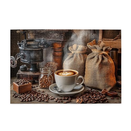 Vextrovia Eine warme Tasse Kaffee, Puzzles für Erwachsene 1000 Teile, Holzpuzzle für Erwachsene, Vintage Kaffee Themed Holzpuzzle zum Stressabbau bei der Arbeit, Puzzle für Kaffeeliebhaber Vextrovia Eine warme Tasse Kaffee, Puzzles für Erwachsene 1000 Teile, Holzpuzzle für Erwachsene, Vintage Kaffee Themed Holzpuzzle zum Stressabbau bei der Arbeit, Puzzle für Kaffeeliebhaber von Vextrovia