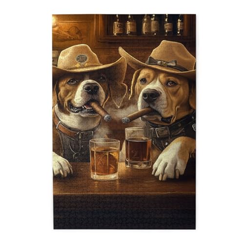 Vextrovia Erwachsene 1000 Teile Holzpuzzle Klassische Old American Tavern Hund auf der Bar Western Style Brainstorming Stressabbau Spiele Perfekt für Partys Geschenke für Freunde Vextrovia Erwachsene 1000 Teile Holzpuzzle Klassische Old American Tavern Hund auf der Bar Western Style Brainstorming Stressabbau Spiele Perfekt für Partys Geschenke für Freunde von Vextrovia