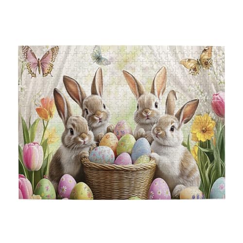Vextrovia Erwachsene Holzpuzzle Schmetterlinge, Hasen und Ostereier, Puzzles für Erwachsene 500 Teile, Vintage American Holiday-Themed Puzzle Artwork, genießen Sie den Puzzle-Lösungsprozess Vextrovia Erwachsene Holzpuzzle Schmetterlinge, Hasen und Ostereier, Puzzles für Erwachsene 500 Teile, Vintage American Holiday-Themed Puzzle Artwork, genießen Sie den Puzzle-Lösungsprozess von Vextrovia
