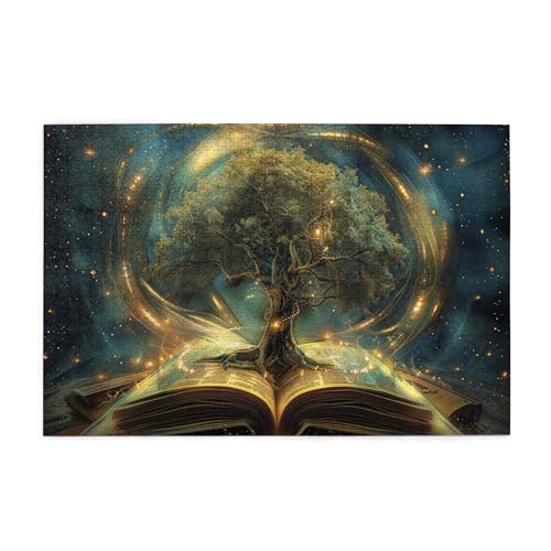 Vextrovia Heilige Bücher und Bäume, Puzzles für Erwachsene, 1000 Teile, Vintage-Rätsel-Fantasy-Illustrationen, Holz-Puzzle, 1000-teiliges Puzzle für Erwachsene, herausforderndes Puzzle, perfekt für Vextrovia Heilige Bücher und Bäume, Puzzles für Erwachsene, 1000 Teile, Vintage-Rätsel-Fantasy-Illustrationen, Holz-Puzzle, 1000-teiliges Puzzle für Erwachsene, herausforderndes Puzzle, perfekt für von Vextrovia