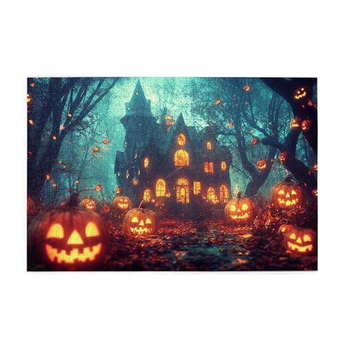 Vextrovia High Difficulty Puzzle, The Castle at Night Puzzles for Adults 1000 Pieces Pumpkin & Castle Wooden Jigsaw, 1000 Piece Jigsaw Puzzle for Adults Challenging Puzzle Nice for Game Night Vextrovia High Difficulty Puzzle, The Castle at Night Puzzles for Adults 1000 Pieces Pumpkin & Castle Wooden Jigsaw, 1000 Piece Jigsaw Puzzle for Adults Challenging Puzzle Nice for Game Night von Vextrovia